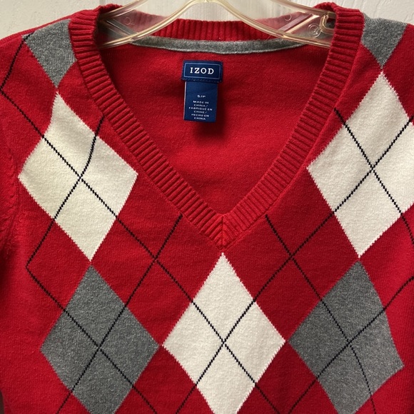Izod V-neck Sweater - Picture 2 of 4